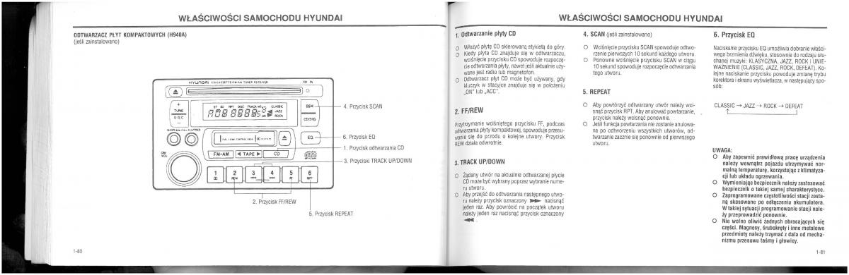 Hyundai XG25 XG30 instrukcja obslugi / page 46