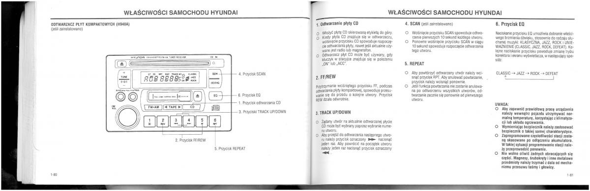 Hyundai XG25 XG30 instrukcja obslugi / page 47