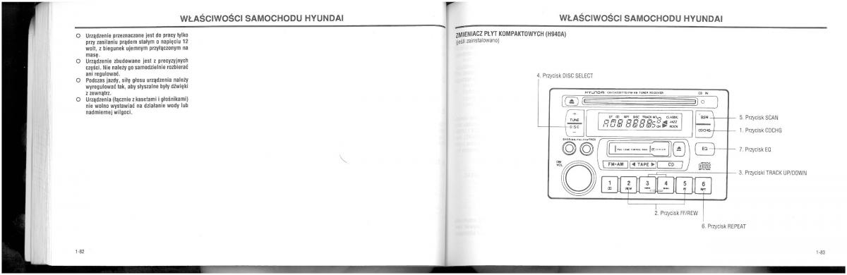 Hyundai XG25 XG30 instrukcja obslugi / page 48