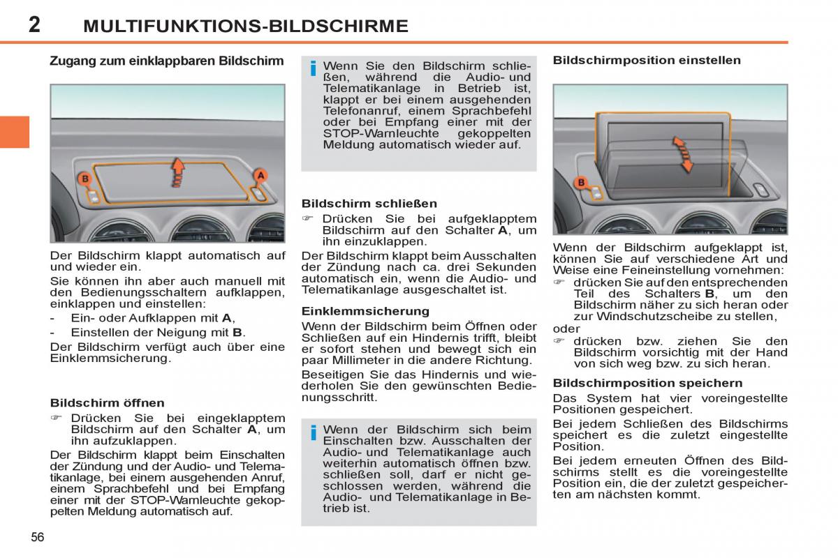 Peugeot 308 SW I 1 Handbuch / page 58