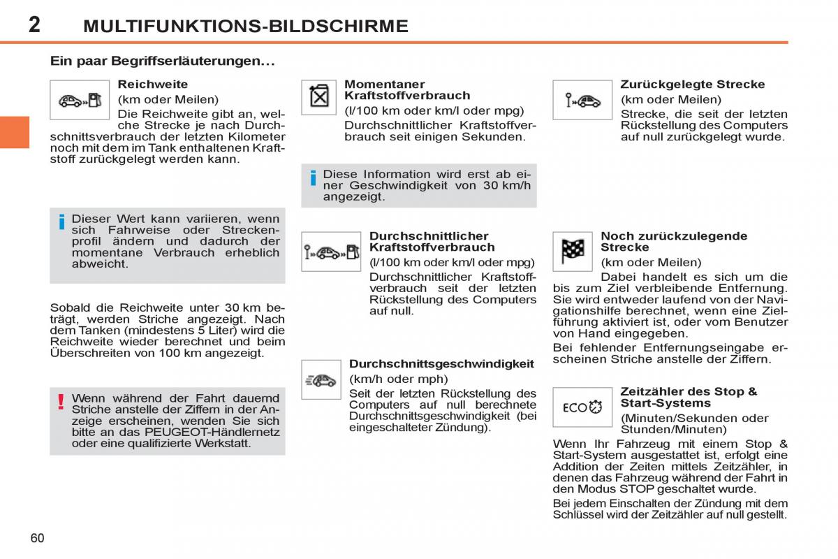 Peugeot 308 SW I 1 Handbuch / page 62