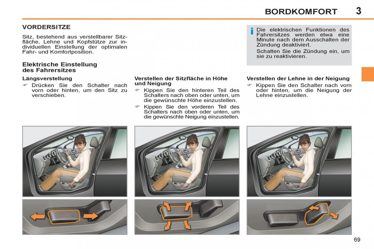 Peugeot 308 SW I 1 Handbuch / page 71