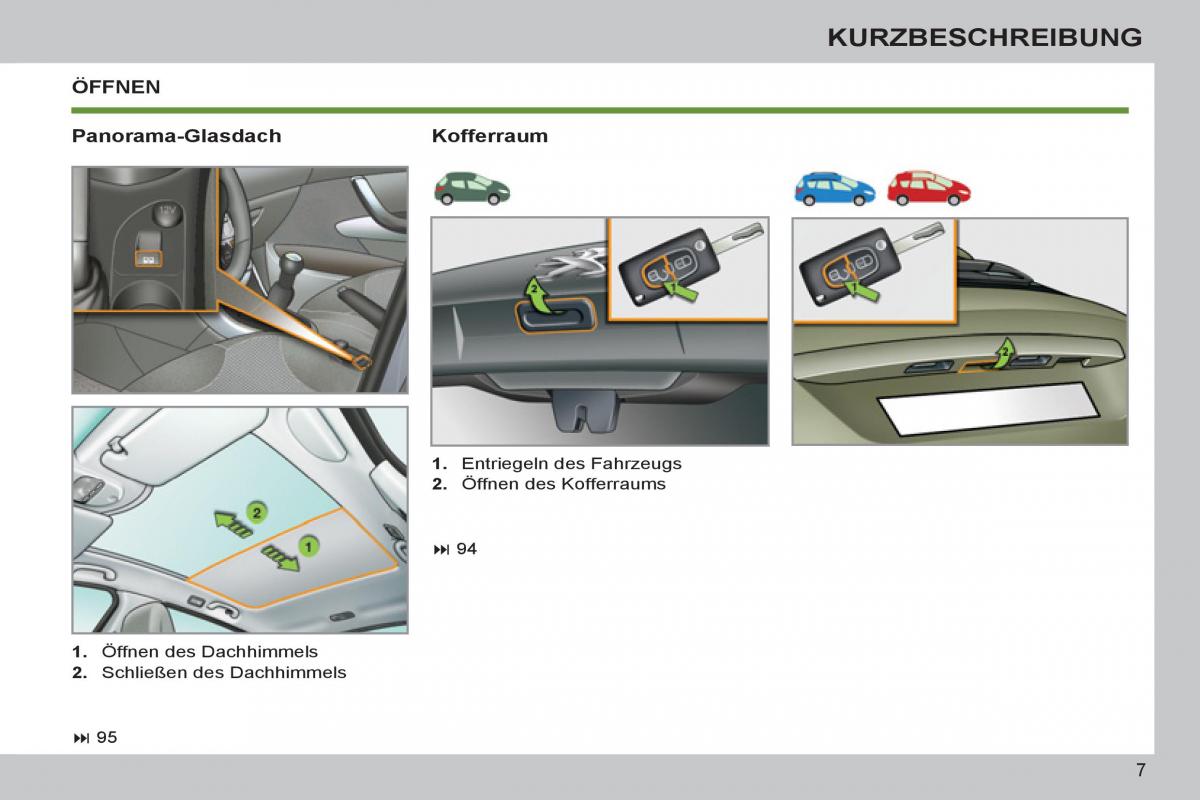 Peugeot 308 SW I 1 Handbuch / page 9