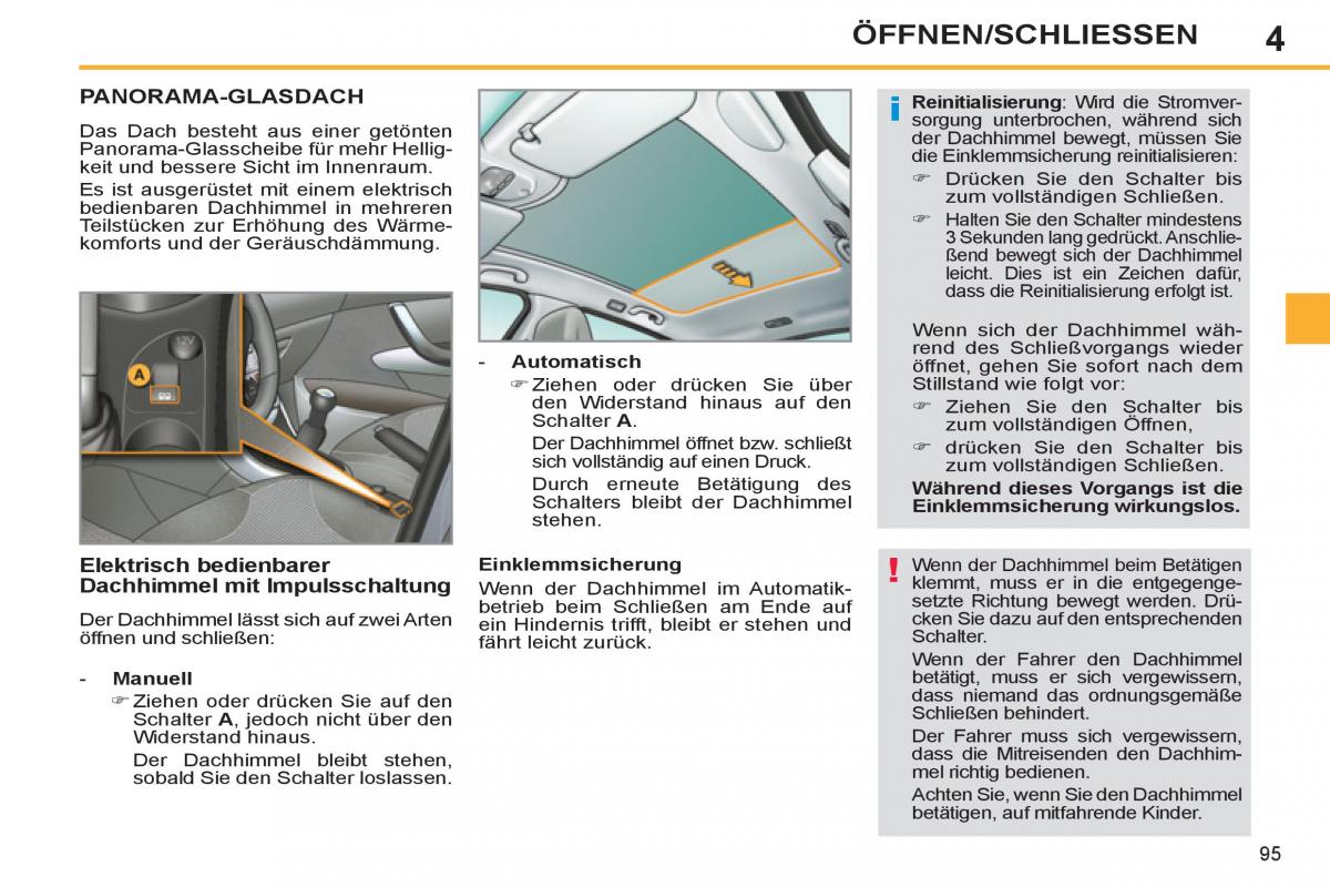 Peugeot 308 SW I 1 Handbuch / page 97