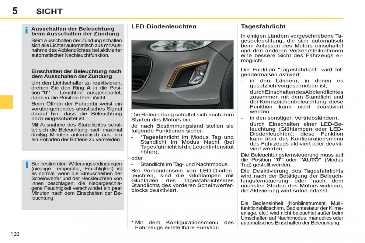 Peugeot 308 SW I 1 Handbuch / page 102