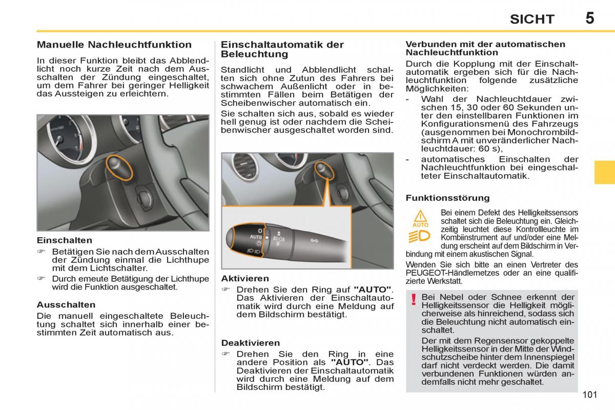 Peugeot 308 SW I 1 Handbuch / page 103