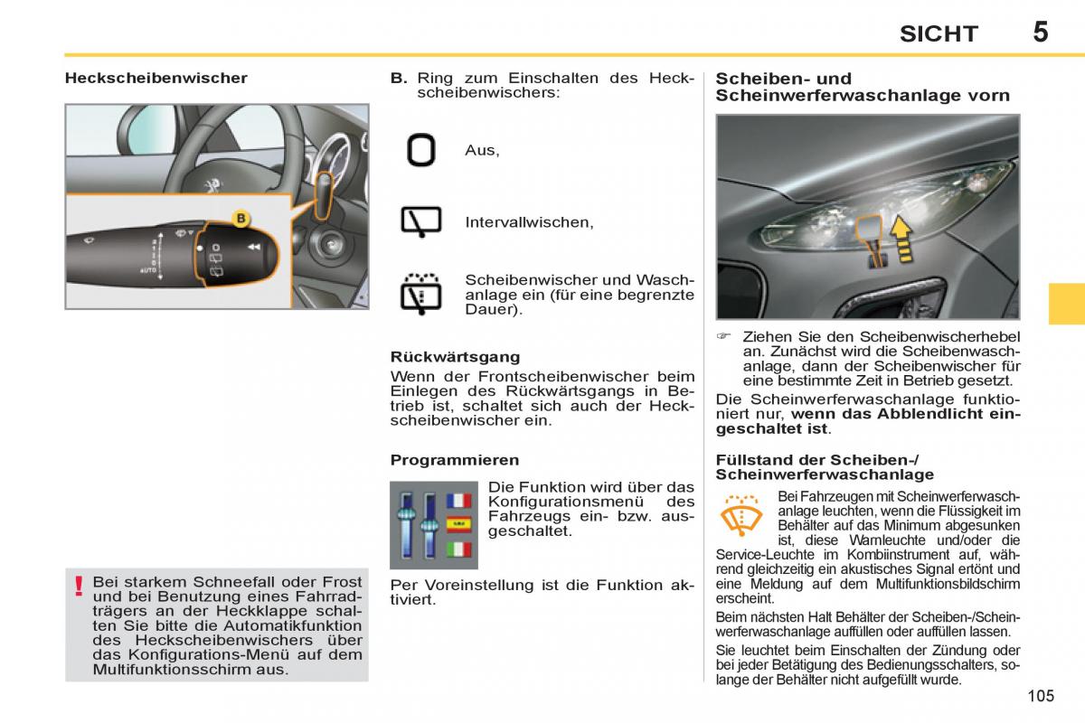 Peugeot 308 SW I 1 Handbuch / page 107