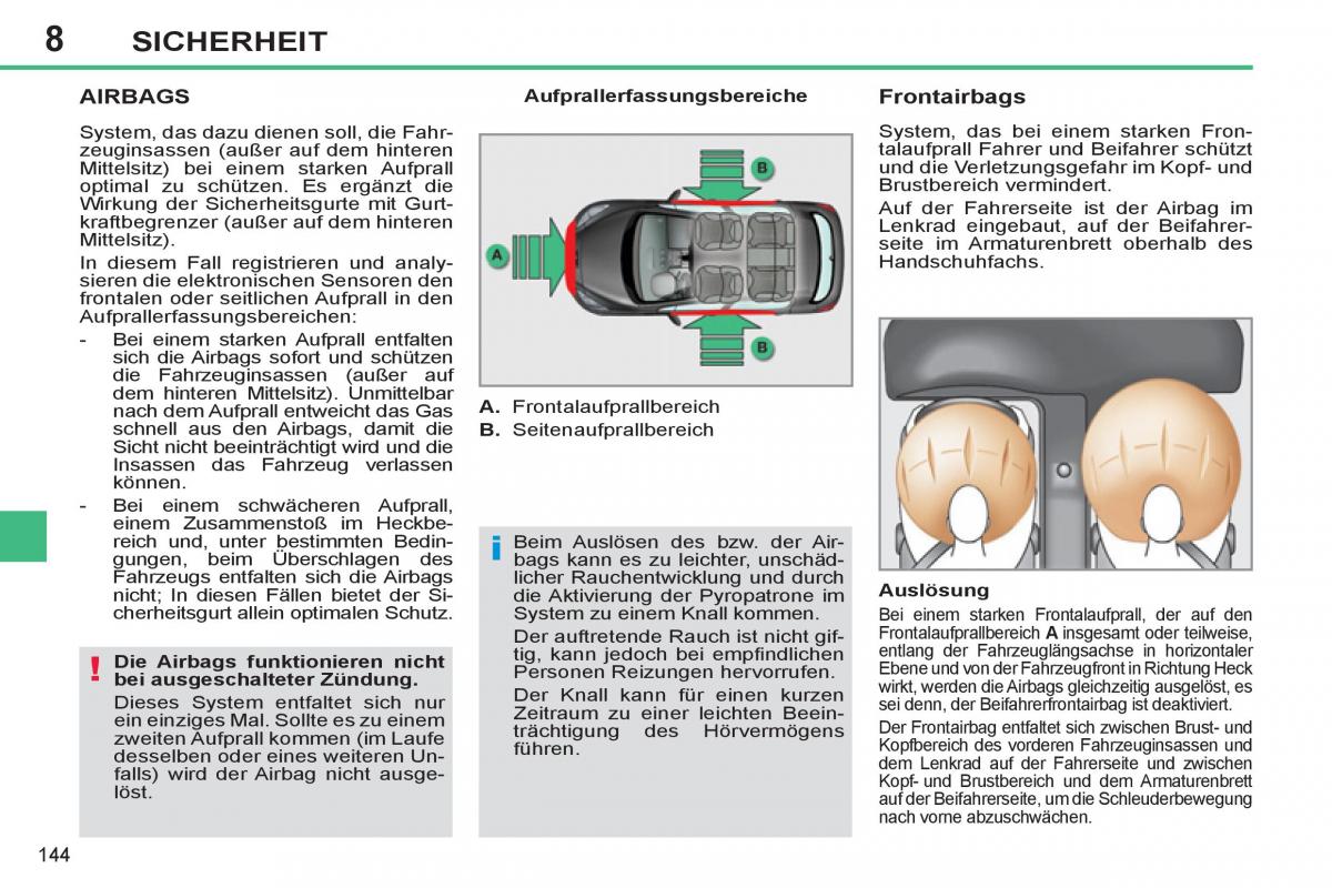 Peugeot 308 SW I 1 Handbuch / page 146