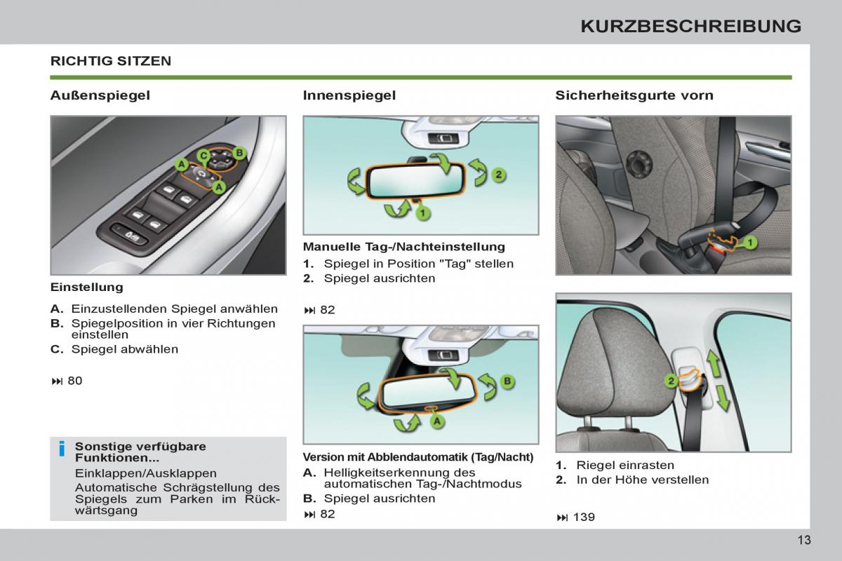 Peugeot 308 SW I 1 Handbuch / page 15