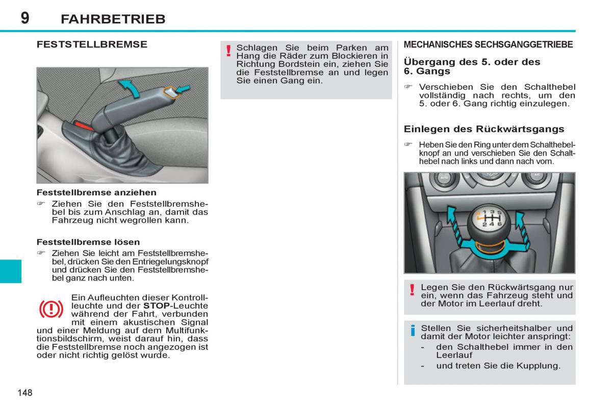 Peugeot 308 SW I 1 Handbuch / page 150