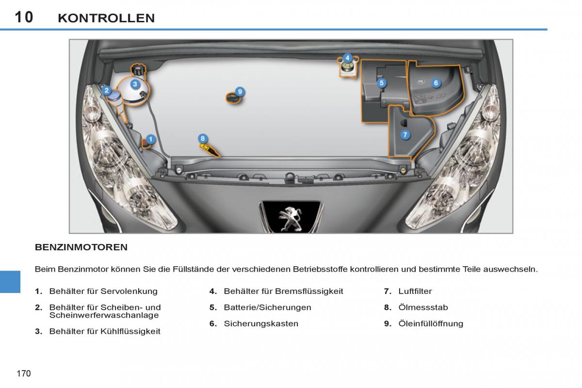 Peugeot 308 SW I 1 Handbuch / page 172