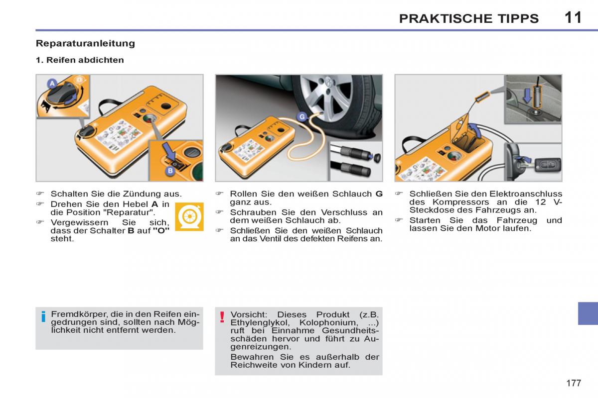 Peugeot 308 SW I 1 Handbuch / page 179