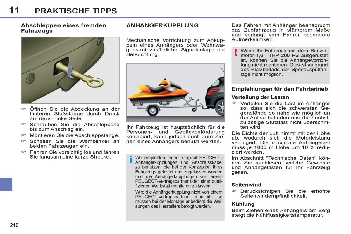 Peugeot 308 SW I 1 Handbuch / page 212