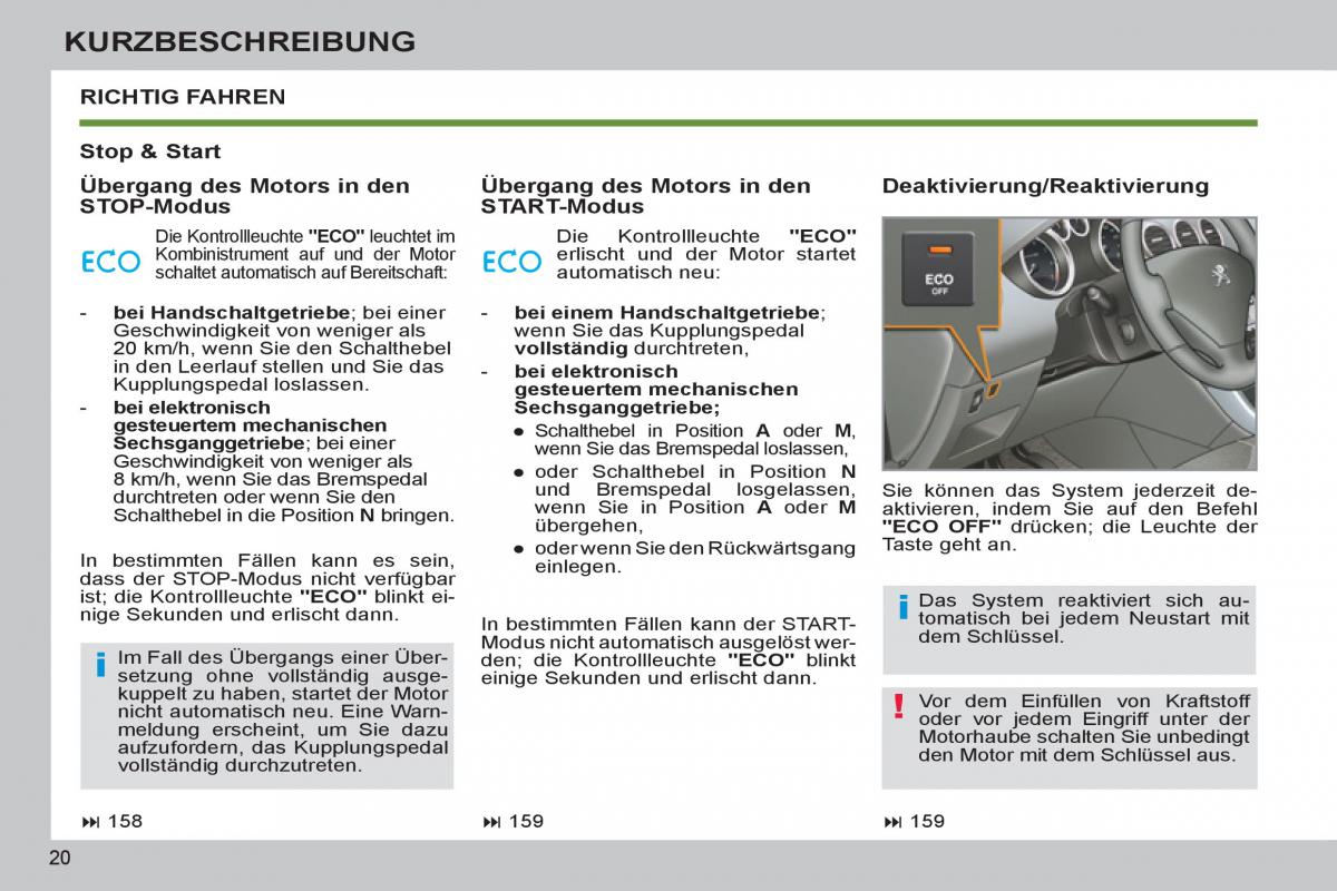 Peugeot 308 SW I 1 Handbuch / page 22