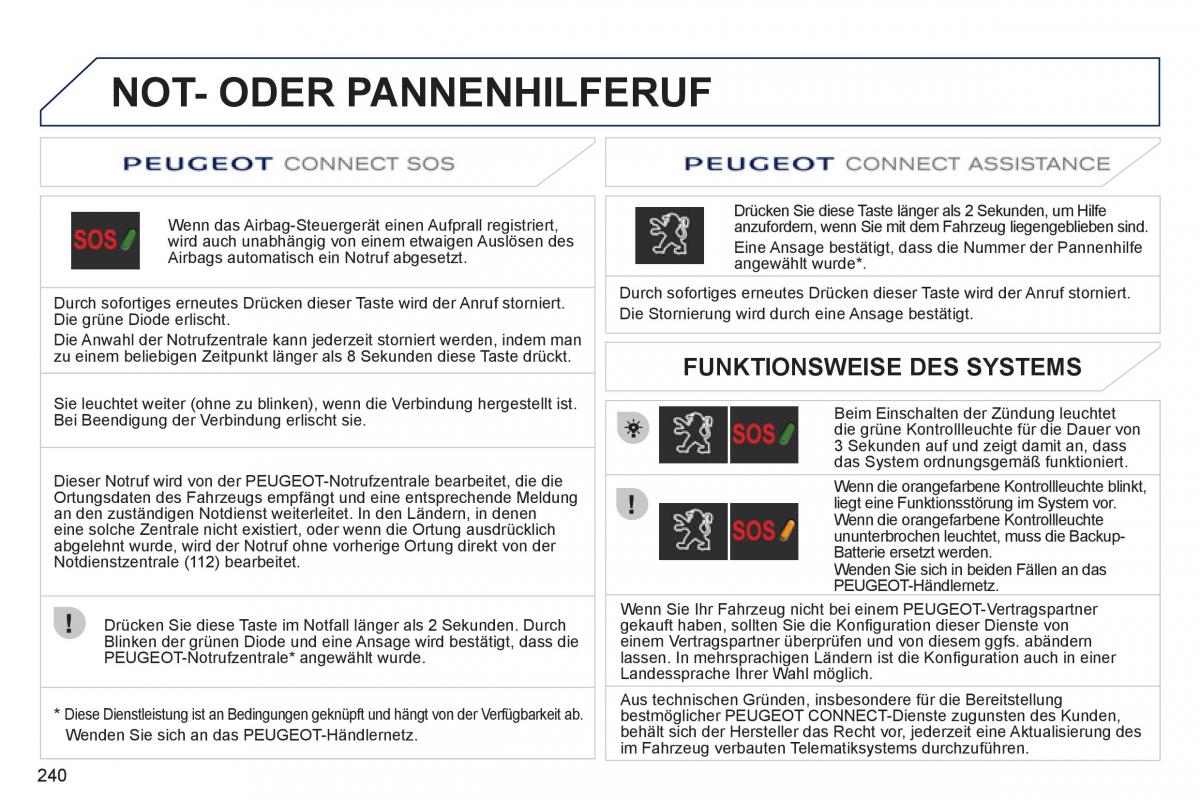 Peugeot 308 SW I 1 Handbuch / page 242