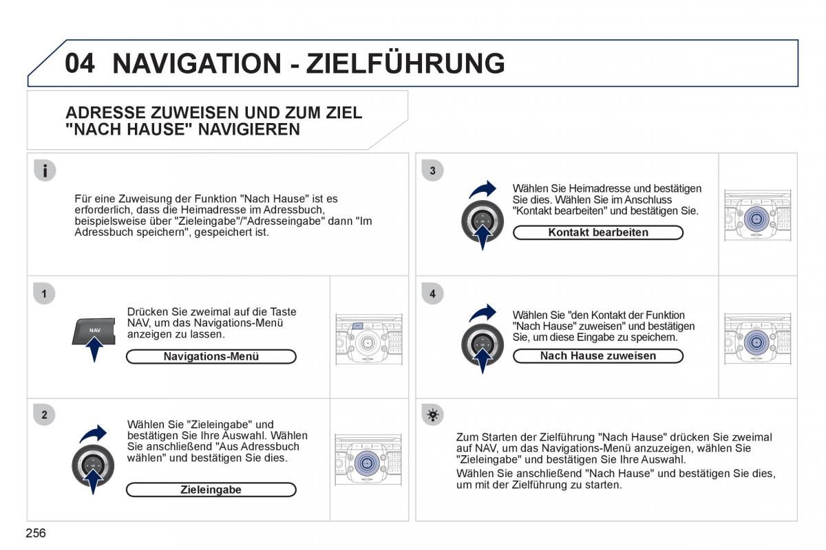 Peugeot 308 SW I 1 Handbuch / page 258