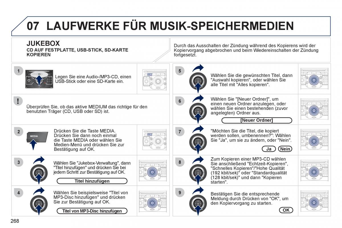 Peugeot 308 SW I 1 Handbuch / page 270