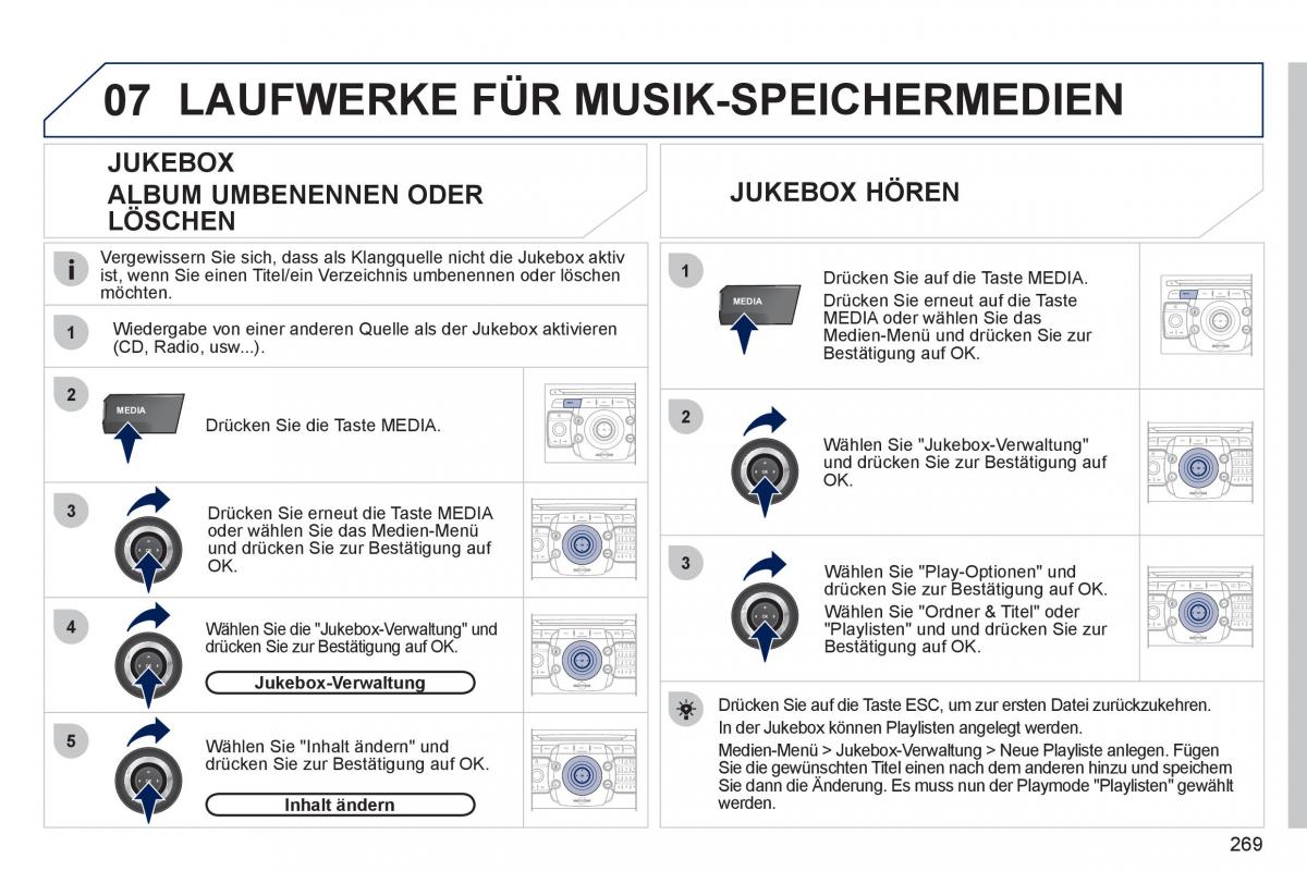 Peugeot 308 SW I 1 Handbuch / page 271