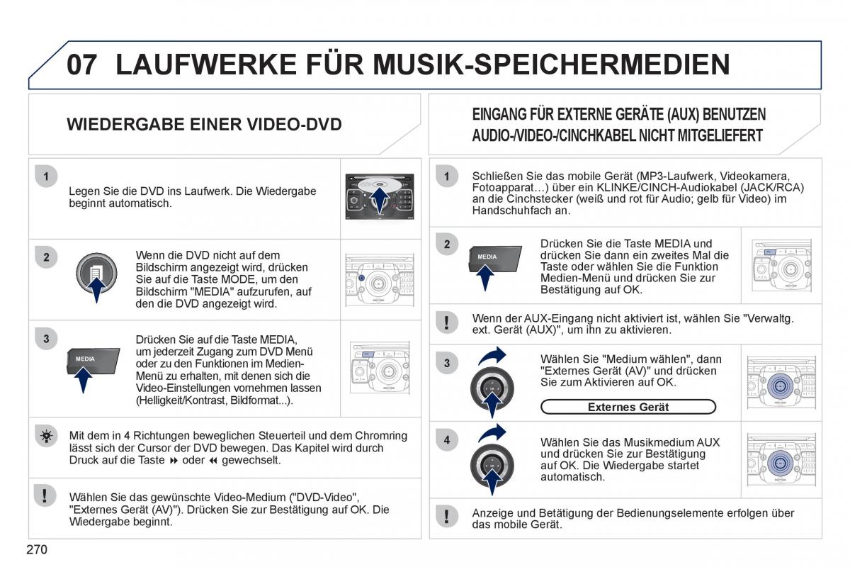 Peugeot 308 SW I 1 Handbuch / page 272