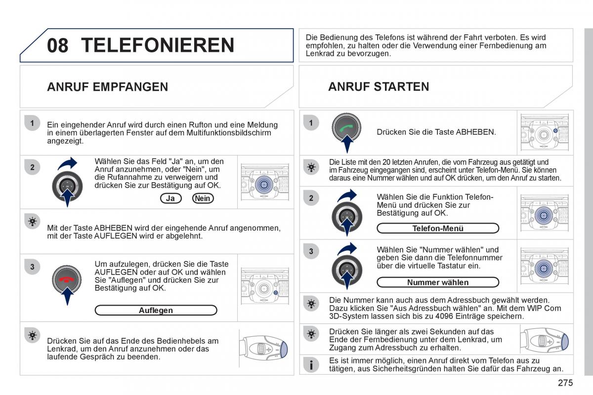 Peugeot 308 SW I 1 Handbuch / page 277