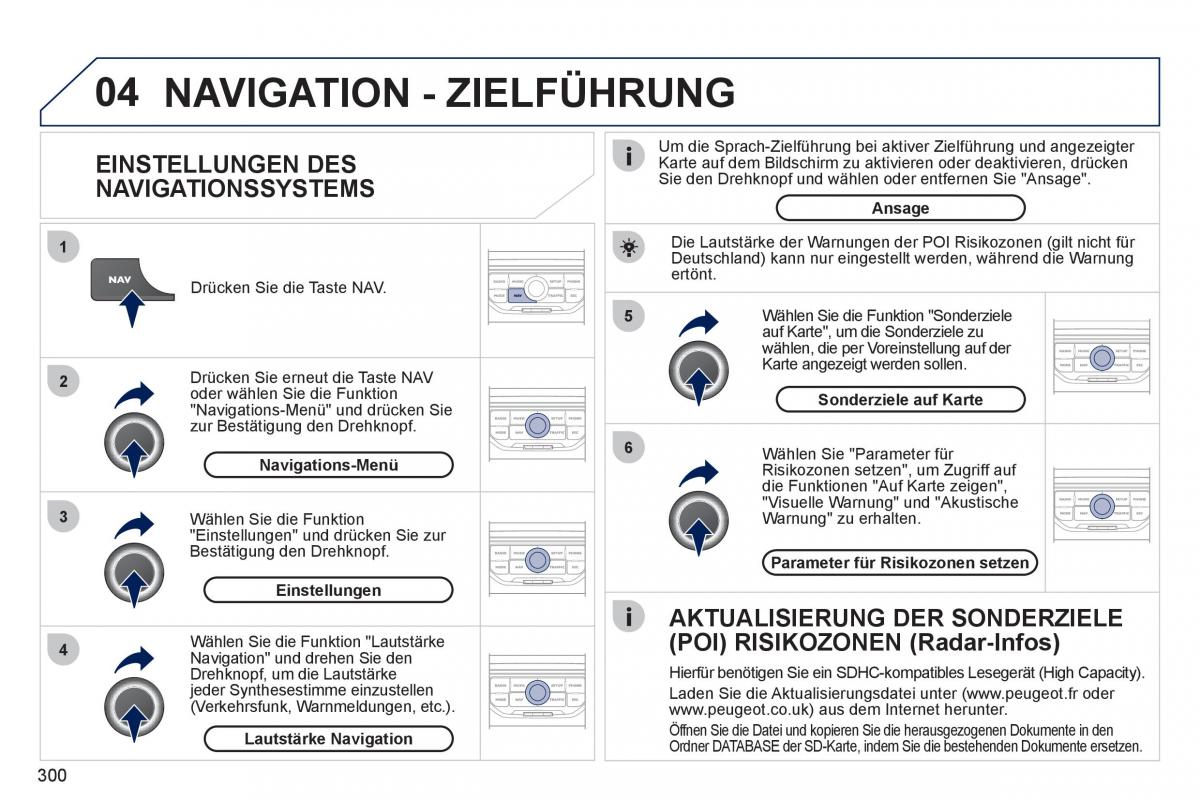 Peugeot 308 SW I 1 Handbuch / page 302