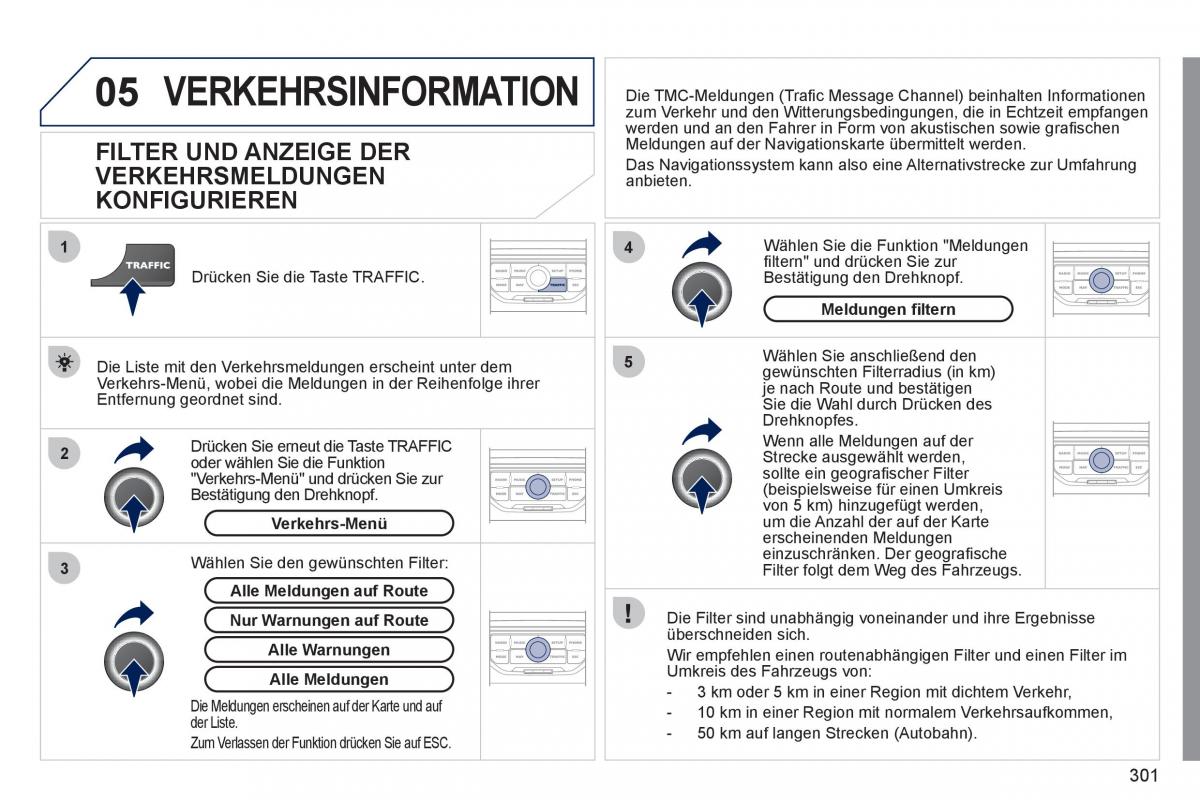 Peugeot 308 SW I 1 Handbuch / page 303