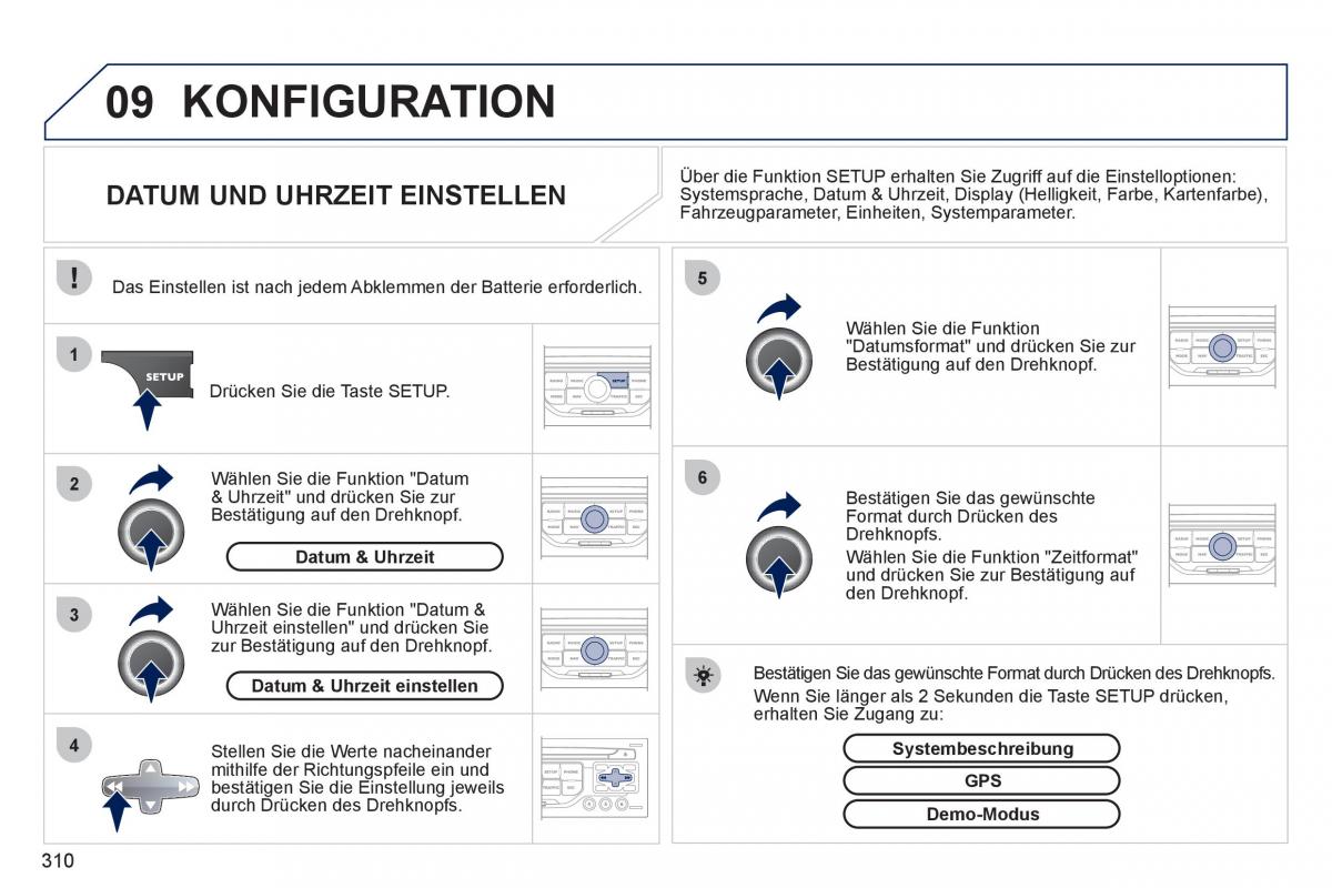 Peugeot 308 SW I 1 Handbuch / page 312