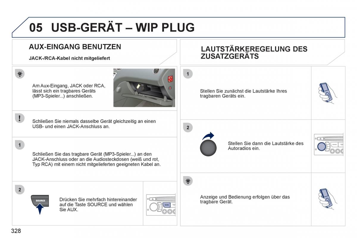 Peugeot 308 SW I 1 Handbuch / page 330