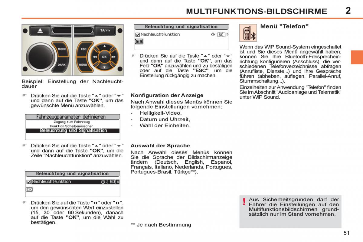 Peugeot 308 SW I 1 Handbuch / page 53