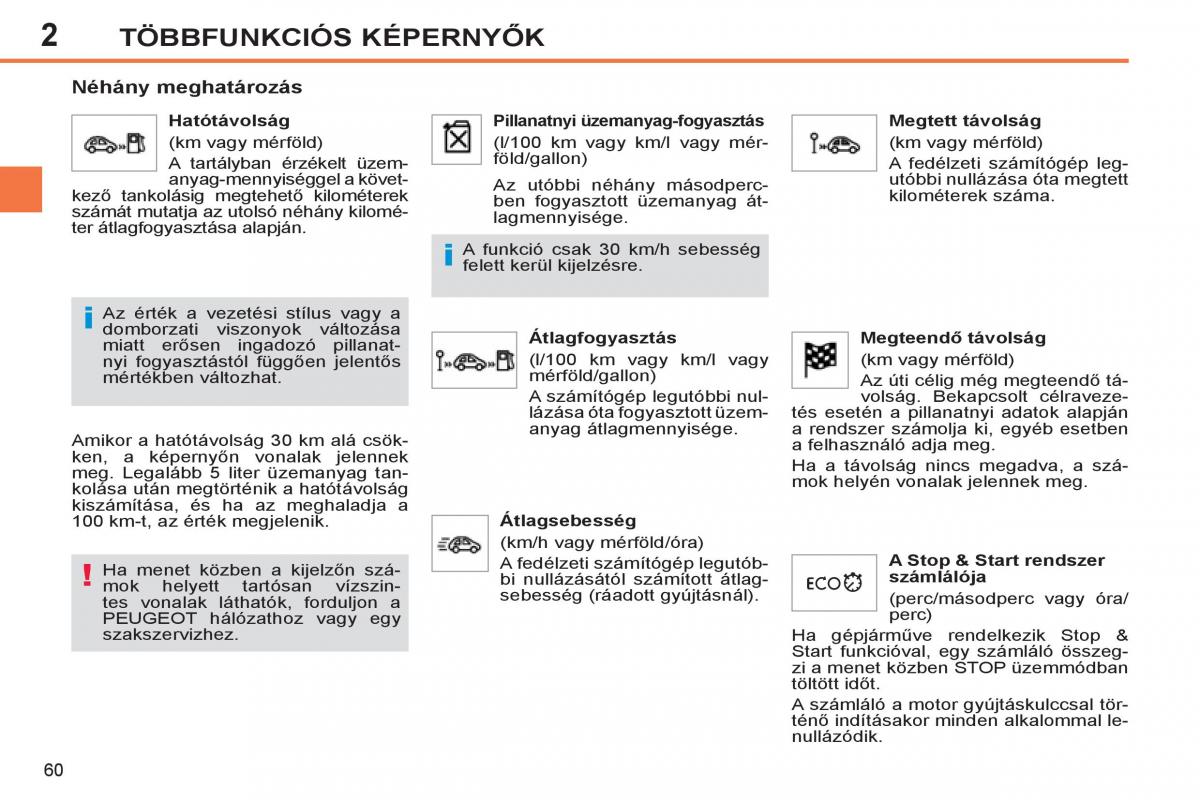 Peugeot 308 SW I 1 Kezelesi utmutato / page 62