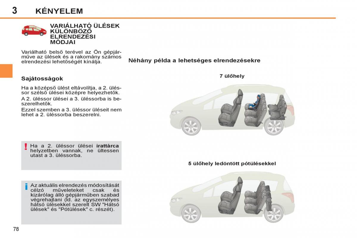 Peugeot 308 SW I 1 Kezelesi utmutato / page 80