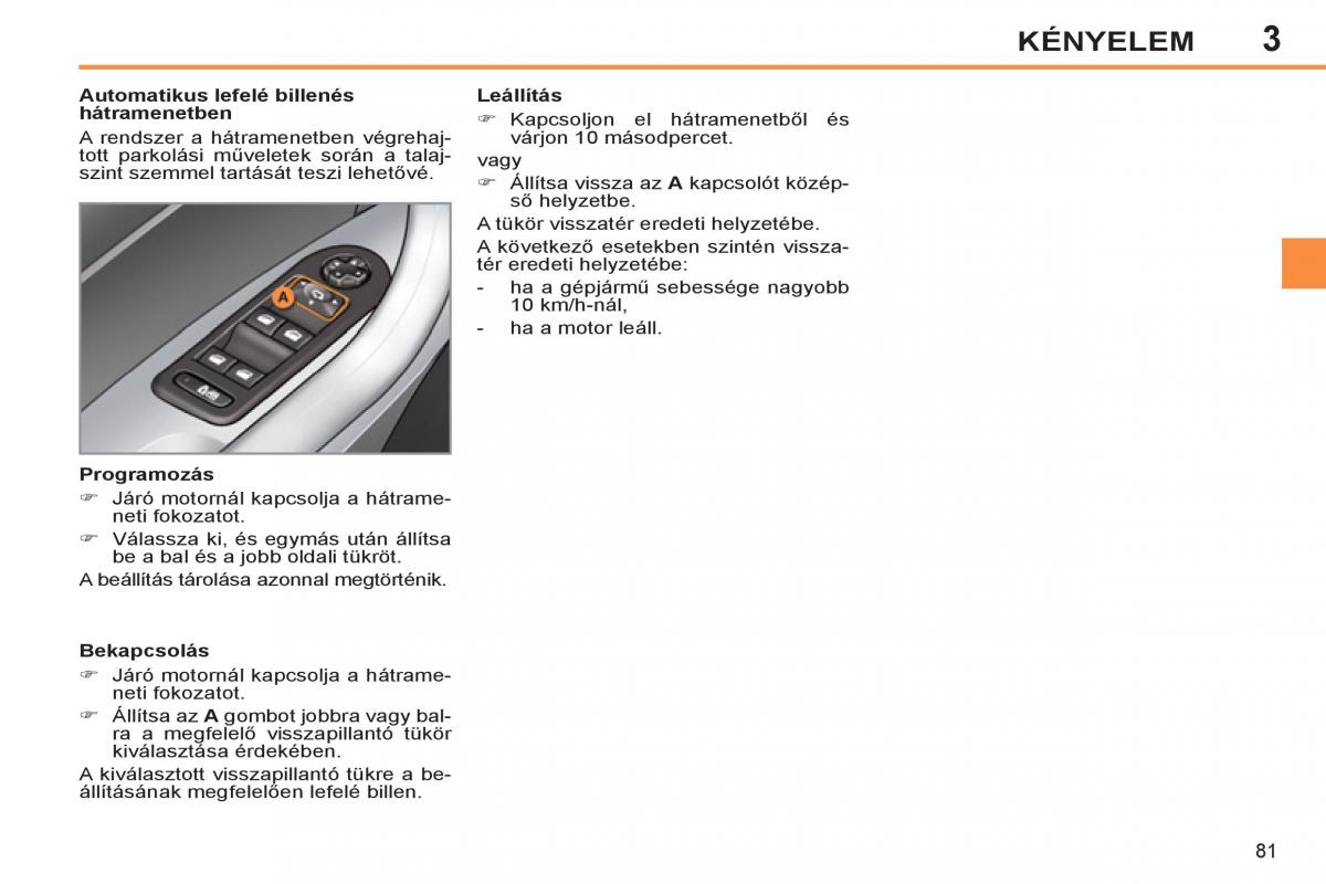 Peugeot 308 SW I 1 Kezelesi utmutato / page 83