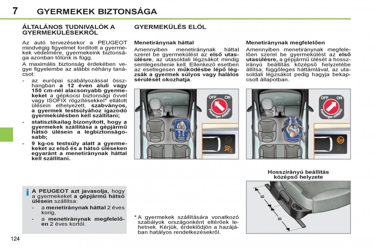 Peugeot 308 SW I 1 Kezelesi utmutato / page 126