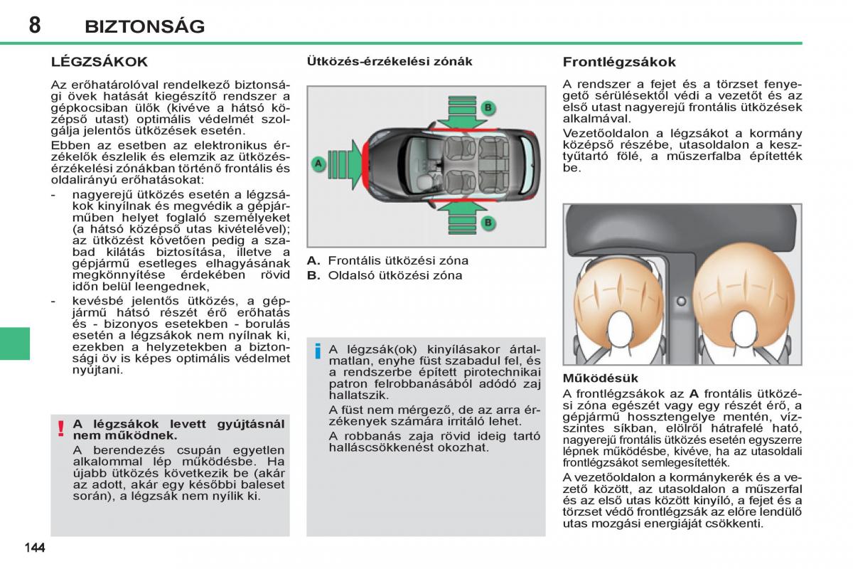 Peugeot 308 SW I 1 Kezelesi utmutato / page 146