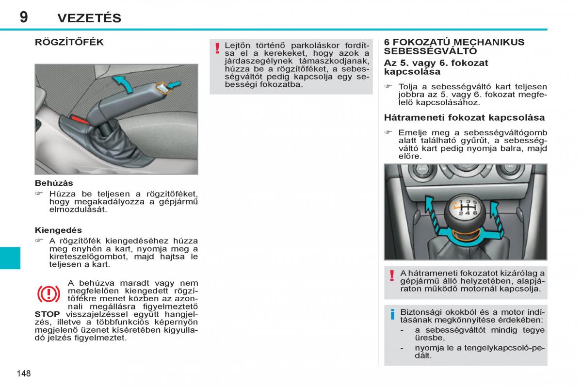 Peugeot 308 SW I 1 Kezelesi utmutato / page 150