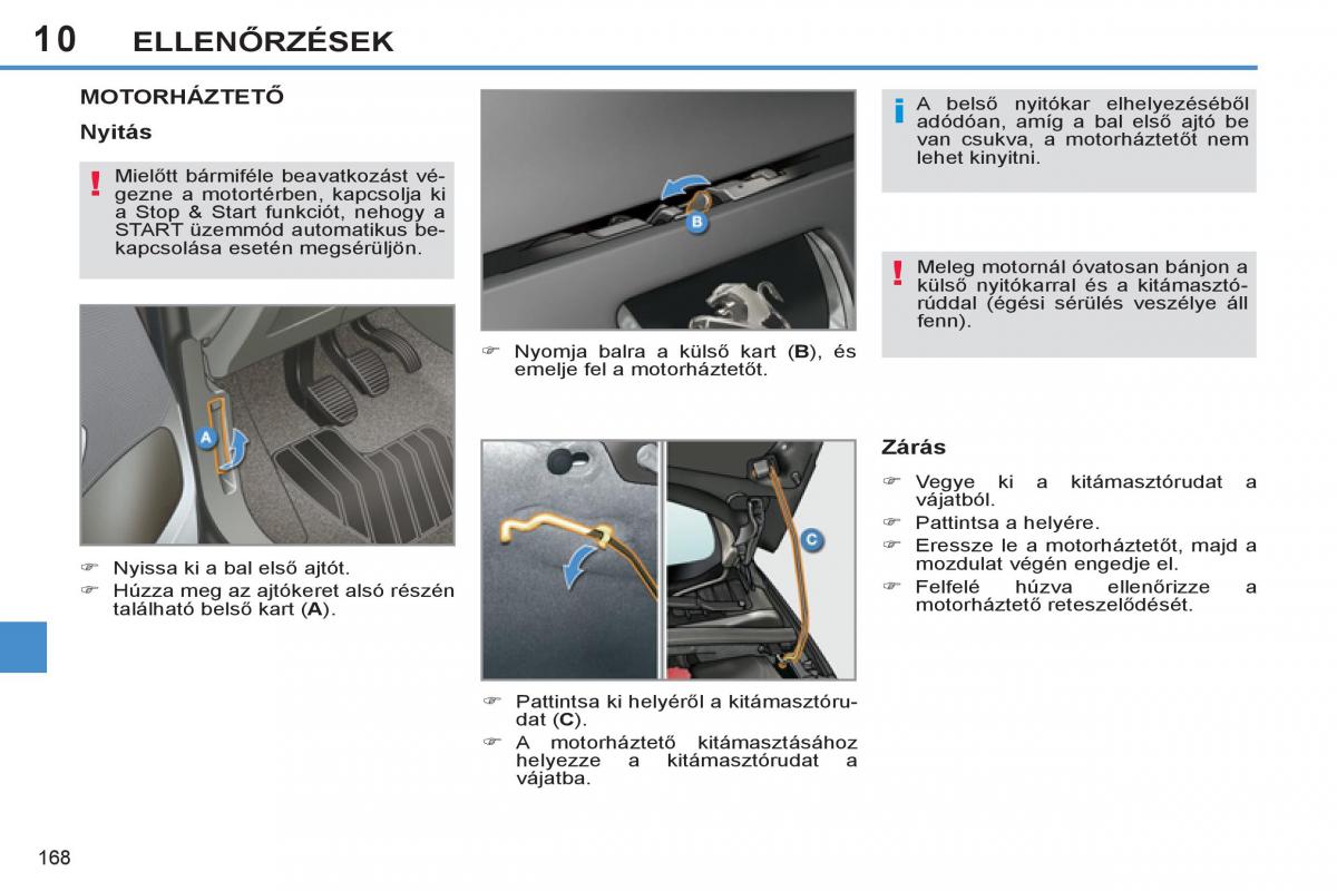 Peugeot 308 SW I 1 Kezelesi utmutato / page 170