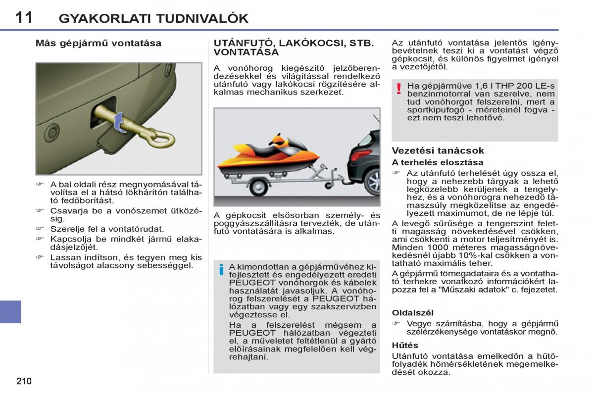 Peugeot 308 SW I 1 Kezelesi utmutato / page 212