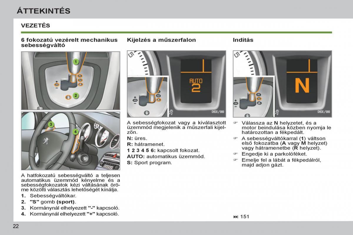 Peugeot 308 SW I 1 Kezelesi utmutato / page 24