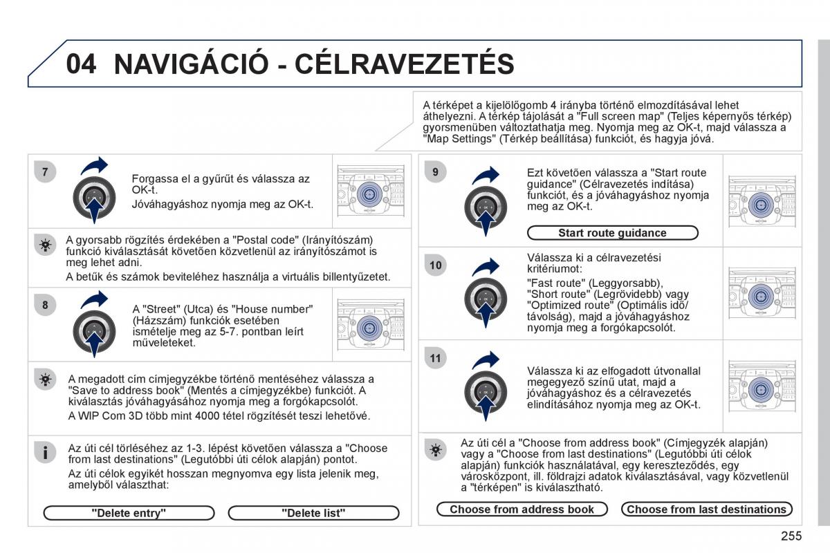 Peugeot 308 SW I 1 Kezelesi utmutato / page 257