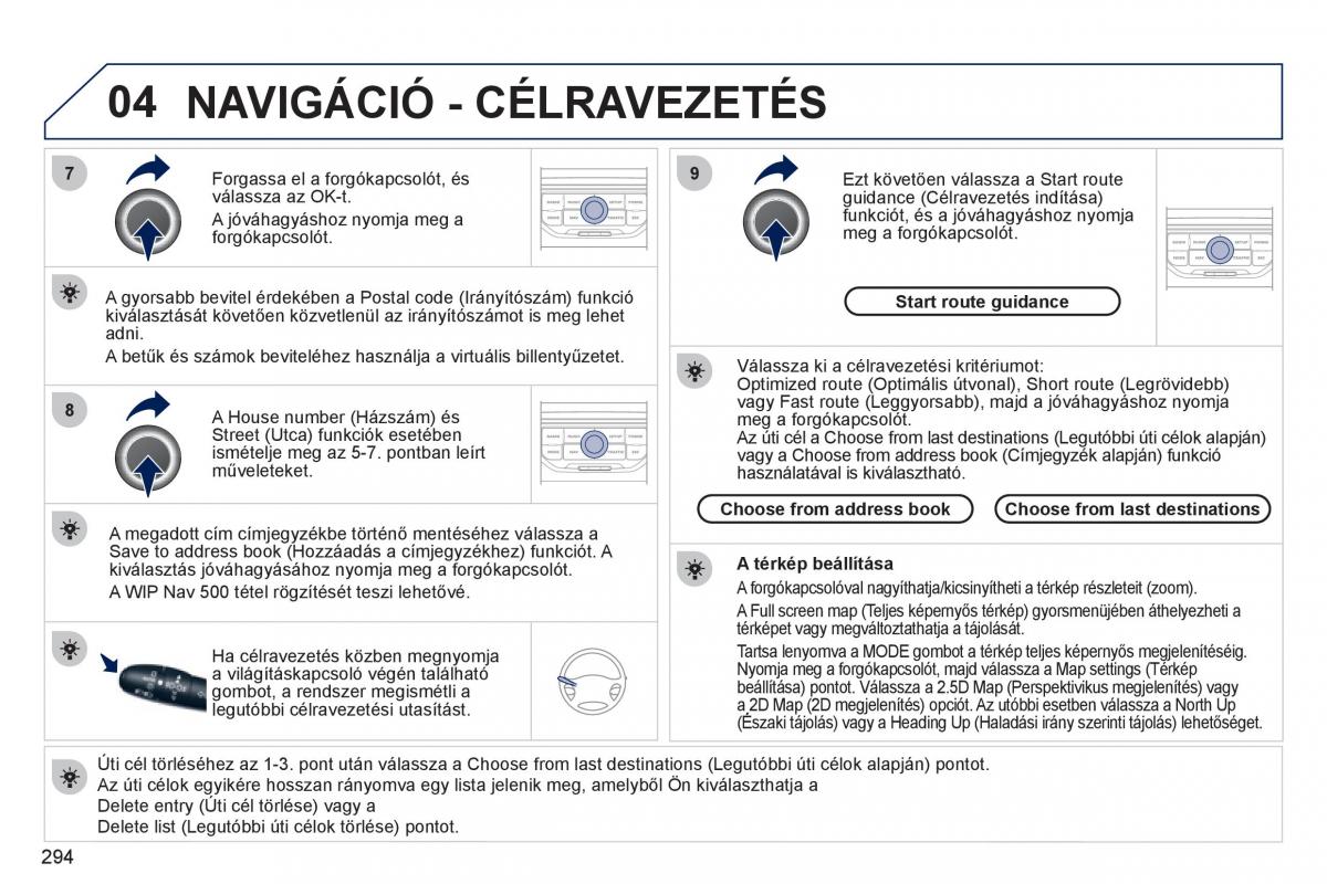 Peugeot 308 SW I 1 Kezelesi utmutato / page 296