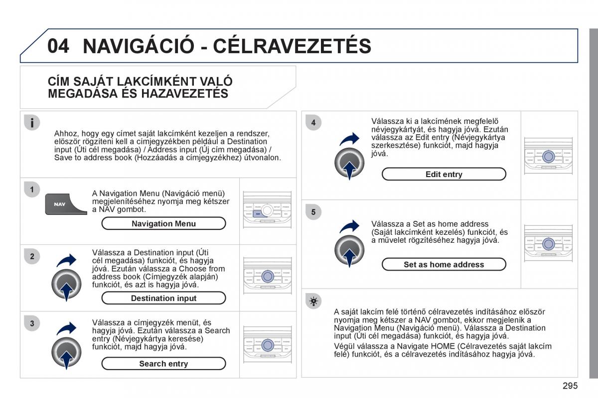 Peugeot 308 SW I 1 Kezelesi utmutato / page 297