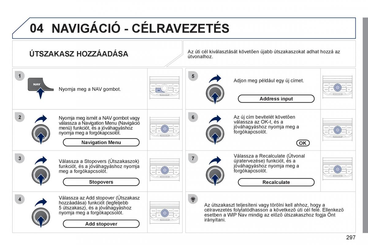 Peugeot 308 SW I 1 Kezelesi utmutato / page 299