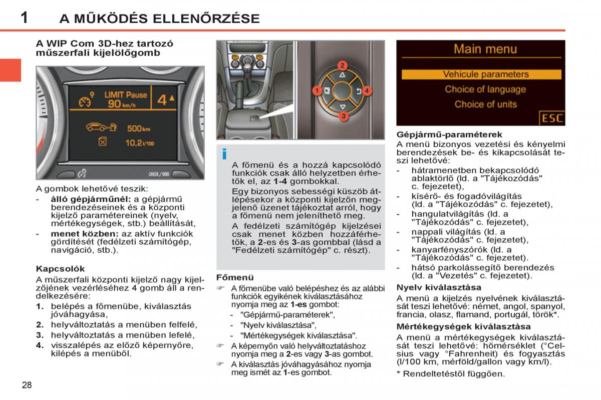 Peugeot 308 SW I 1 Kezelesi utmutato / page 30