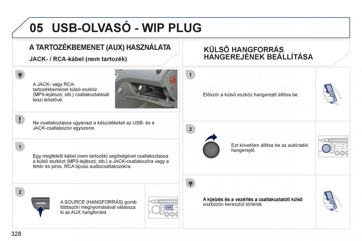 Peugeot 308 SW I 1 Kezelesi utmutato / page 330