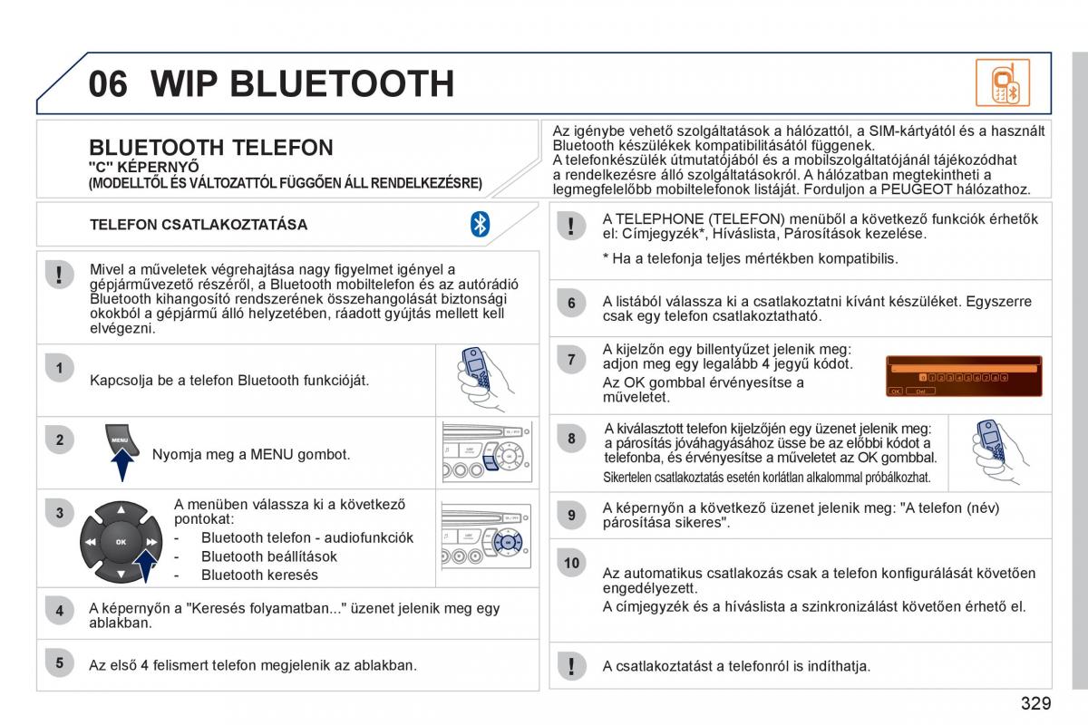 Peugeot 308 SW I 1 Kezelesi utmutato / page 331