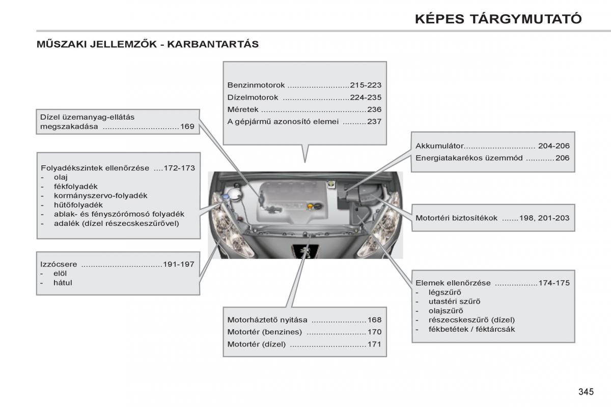 Peugeot 308 SW I 1 Kezelesi utmutato / page 347