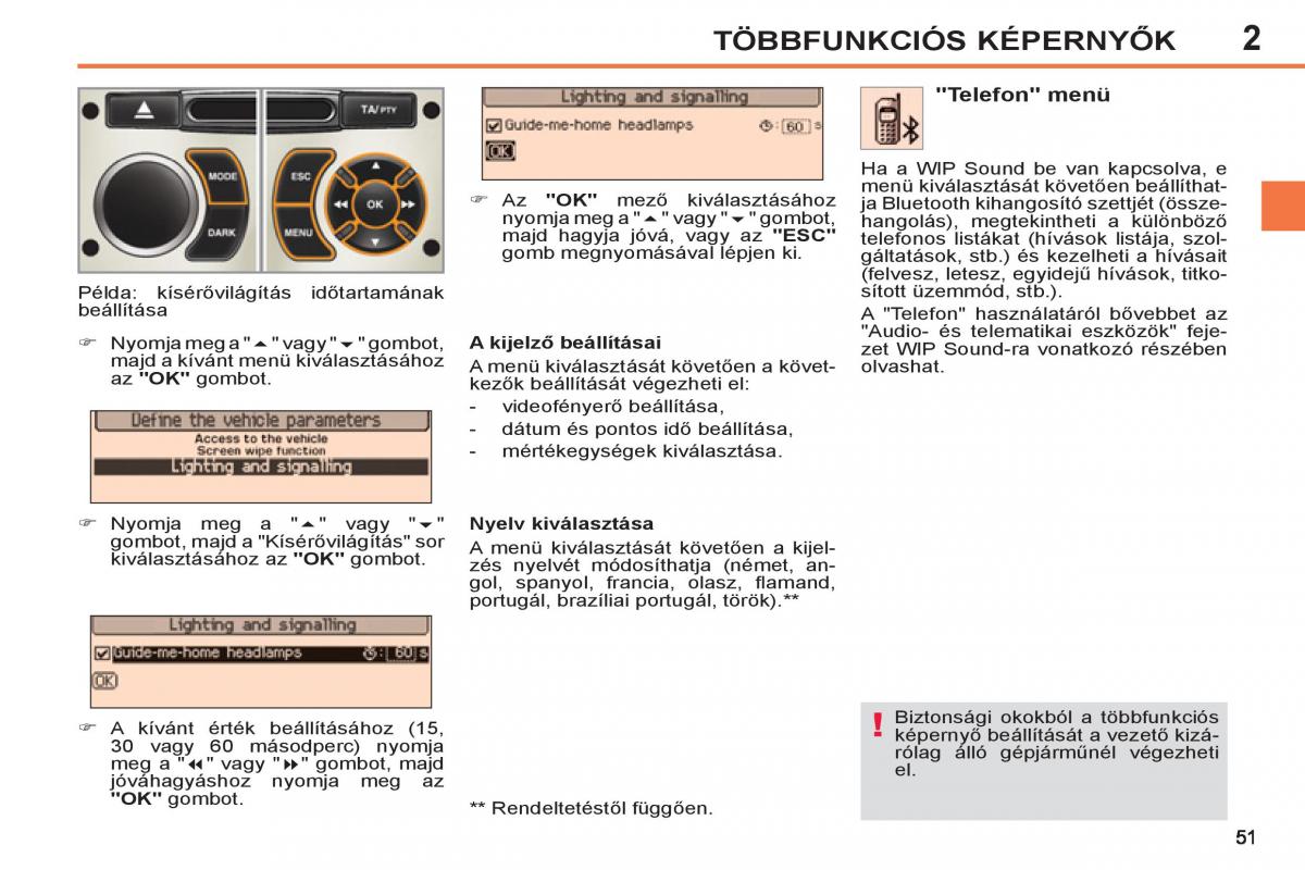 Peugeot 308 SW I 1 Kezelesi utmutato / page 53