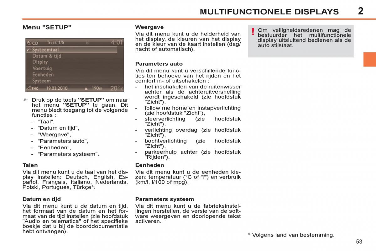 Peugeot 308 SW I 1 handleiding / page 55