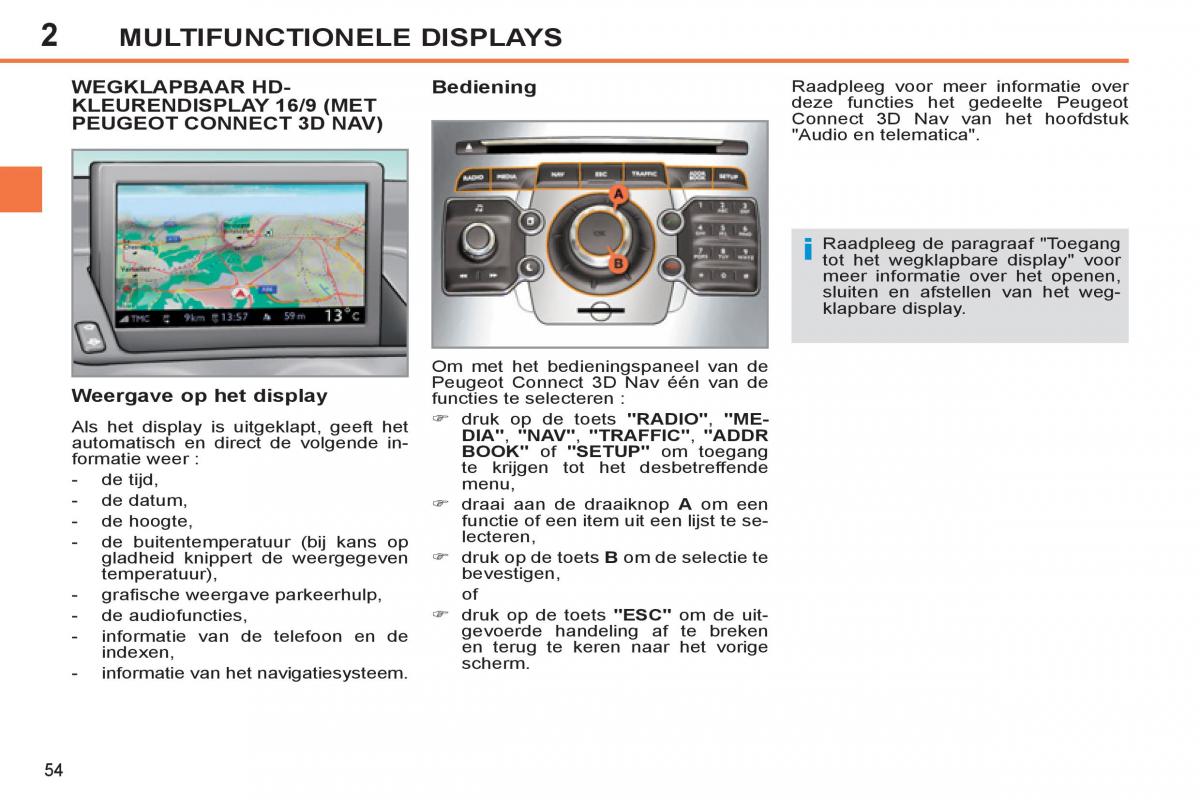 Peugeot 308 SW I 1 handleiding / page 56