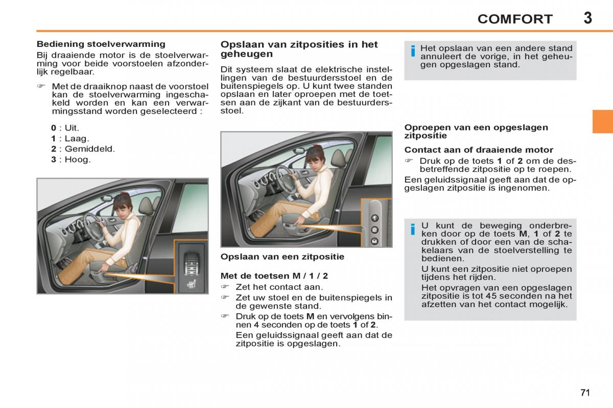 Peugeot 308 SW I 1 handleiding / page 73